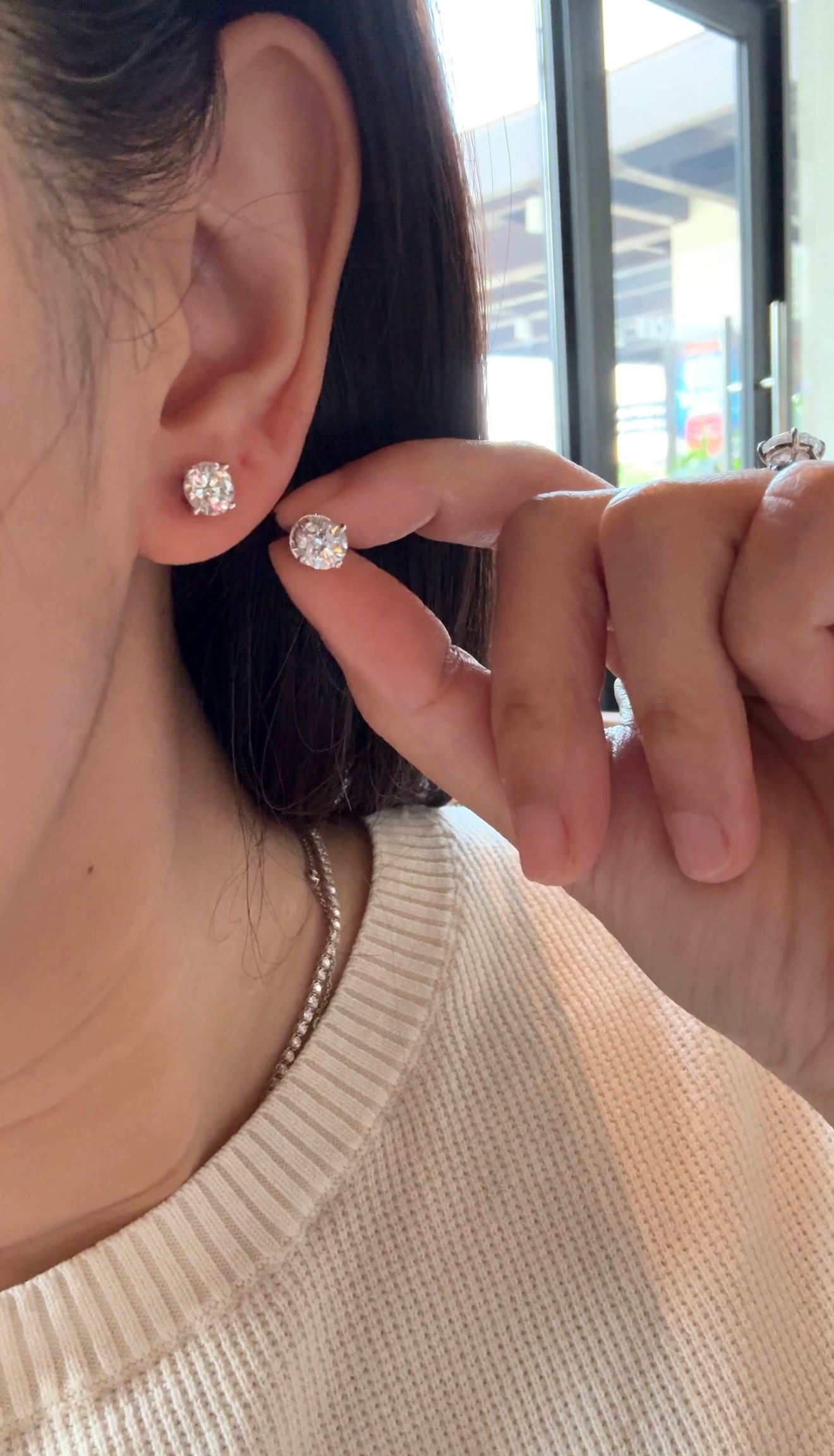 Mila Diamond Stud Earrings