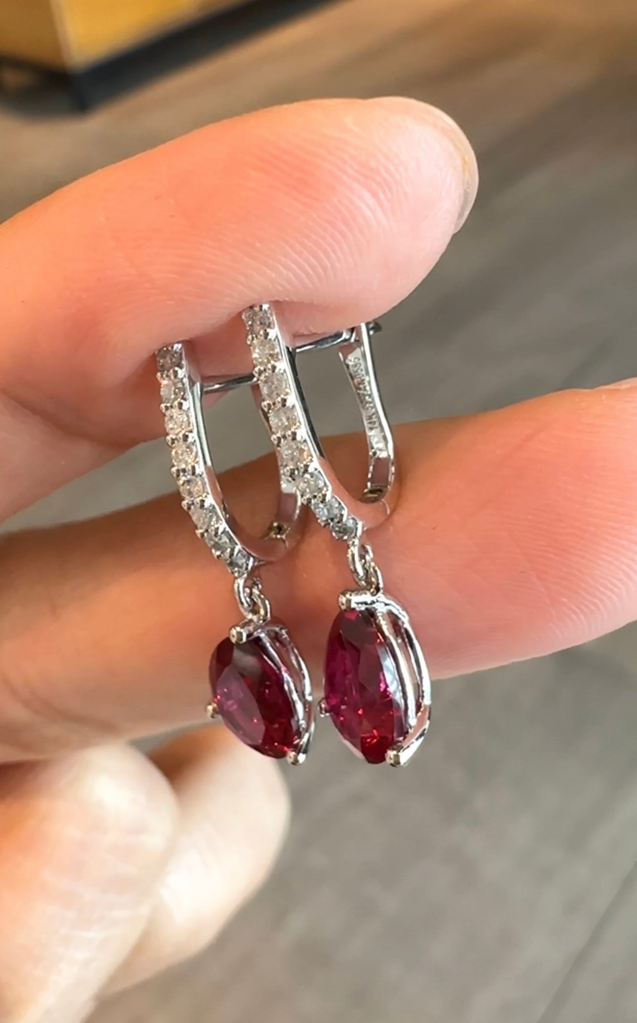 RUBI Nano Ruby Earrings