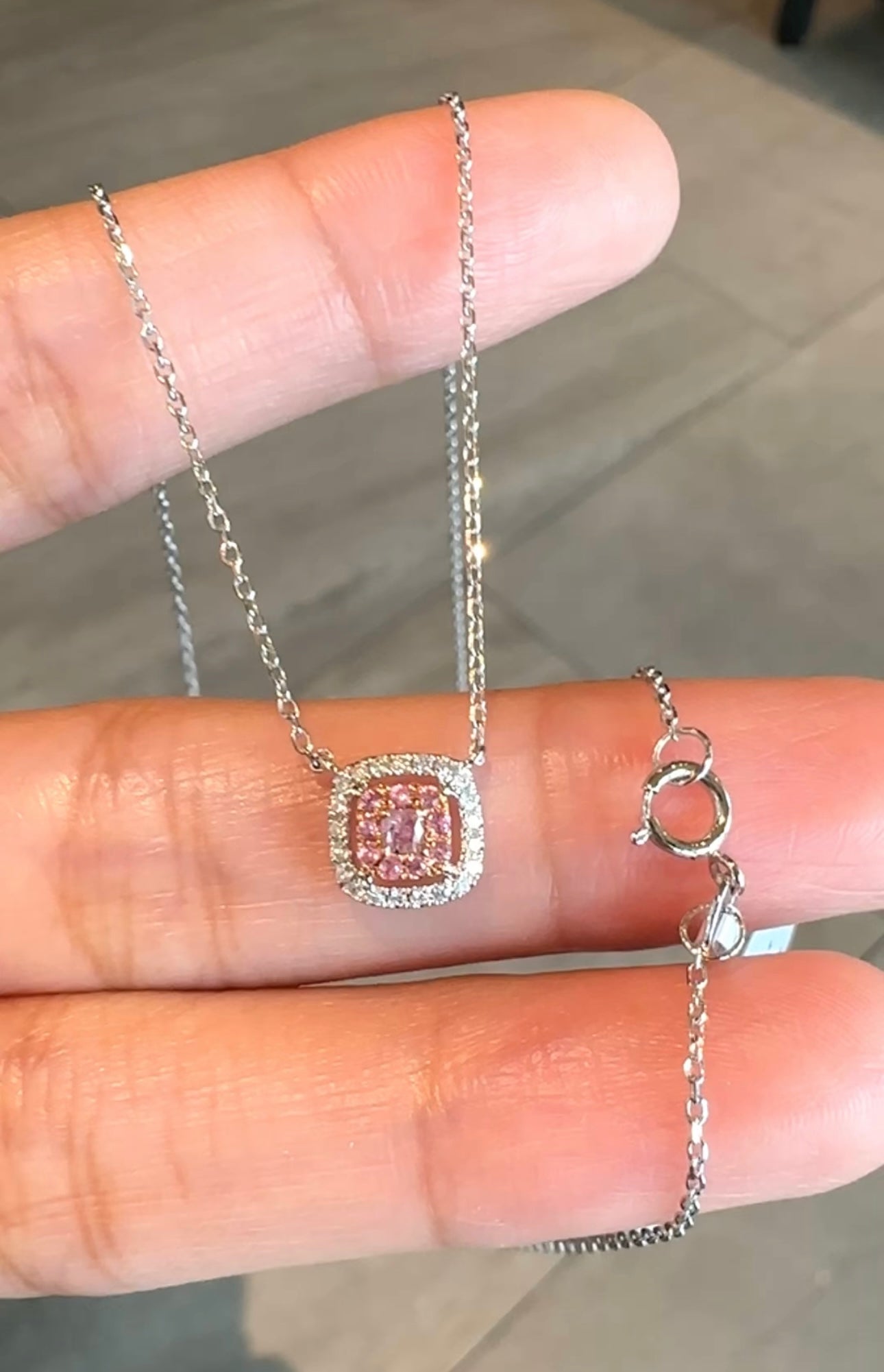 Kate Pink Dia Necklace