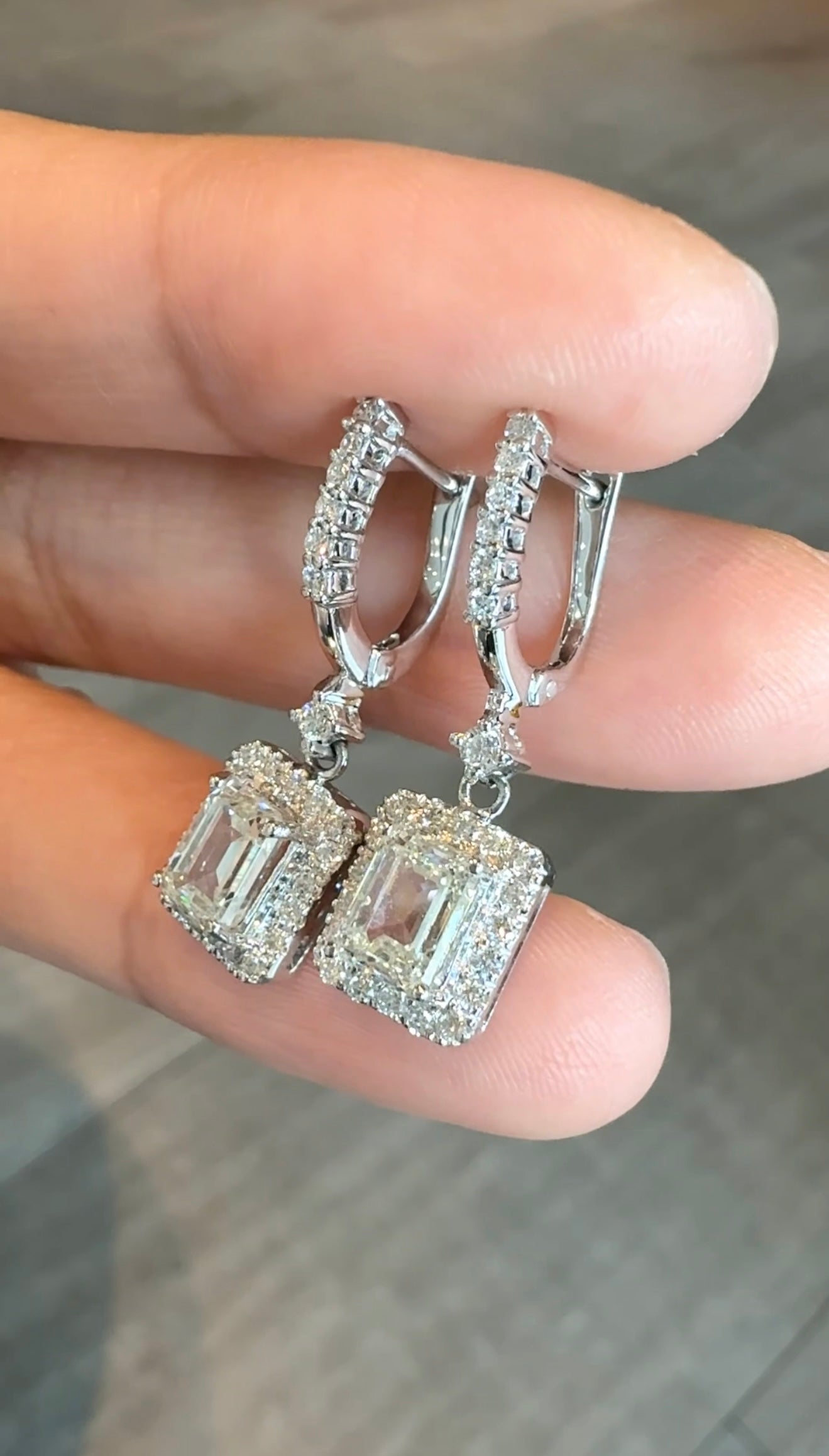Ema Dangling Earrings GIA