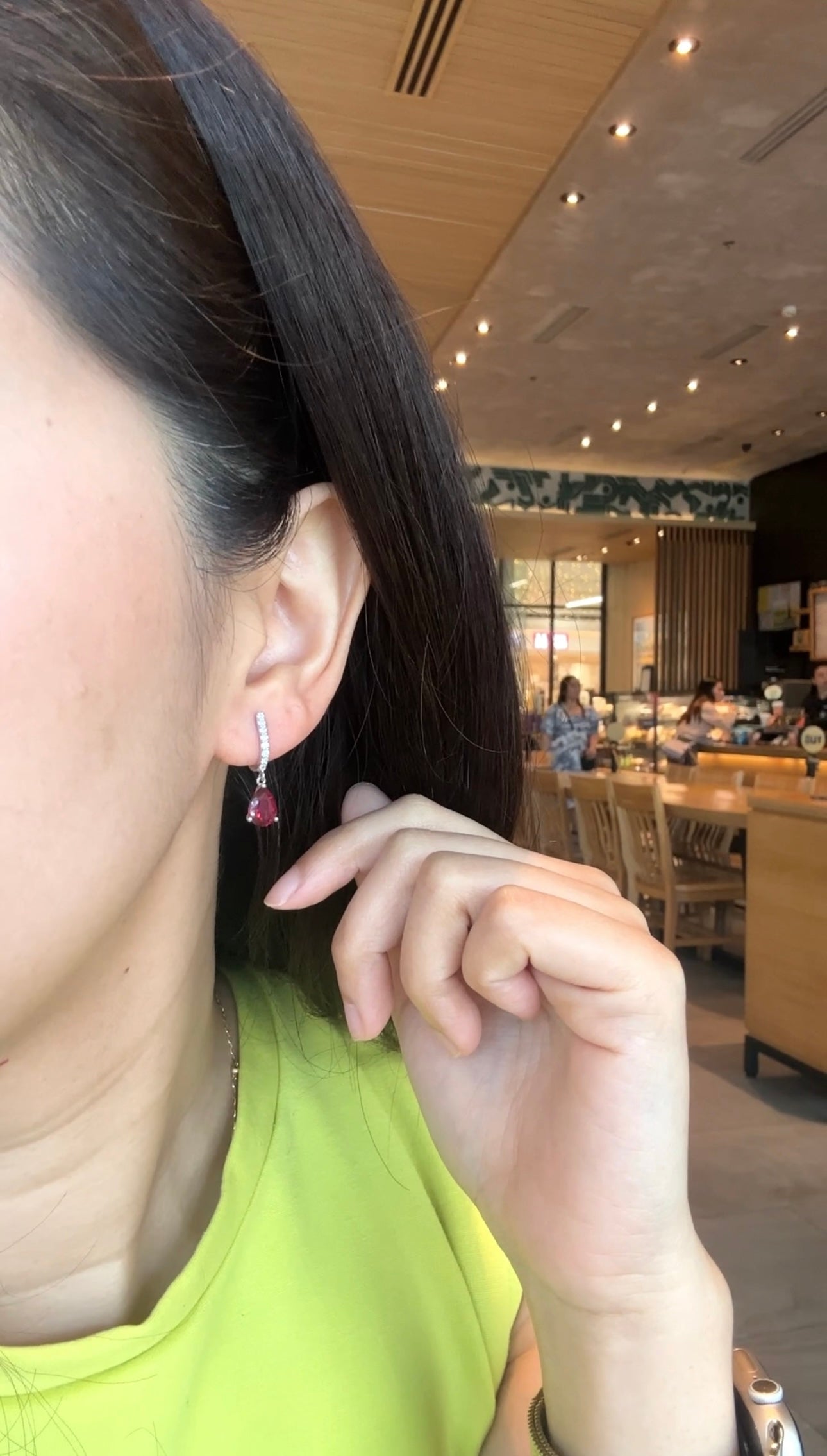 RUBI Nano Ruby Earrings