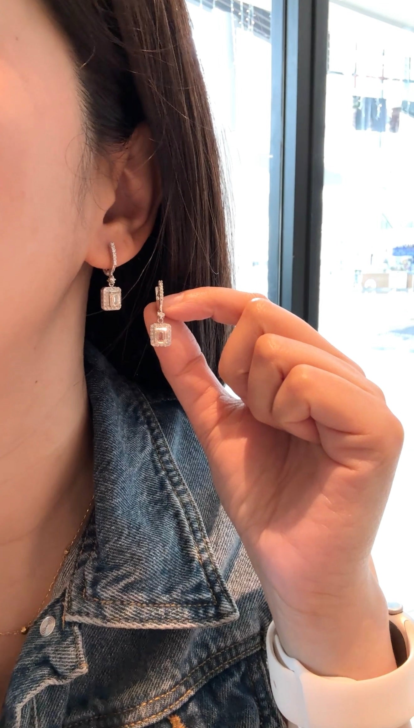 Ema Dangling Earrings GIA