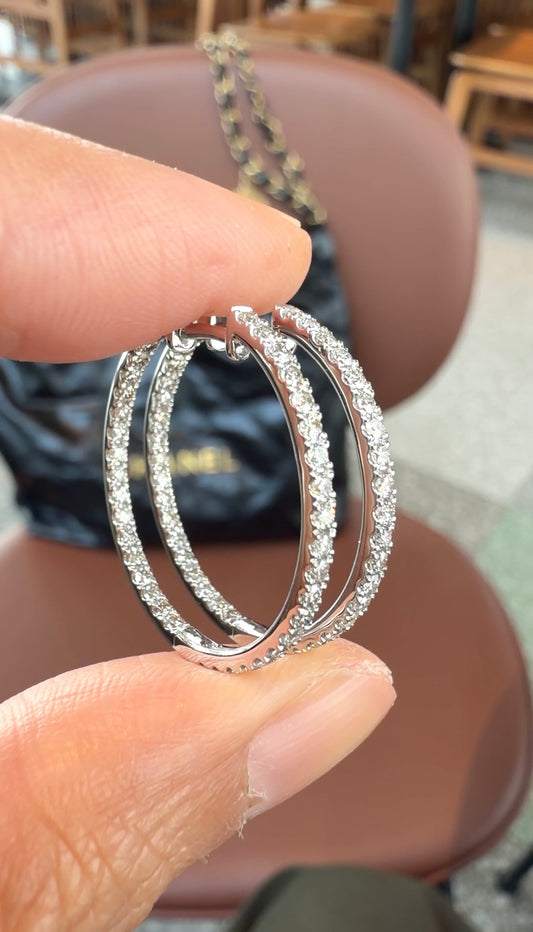 ETERNA In & out Hoop Earrings