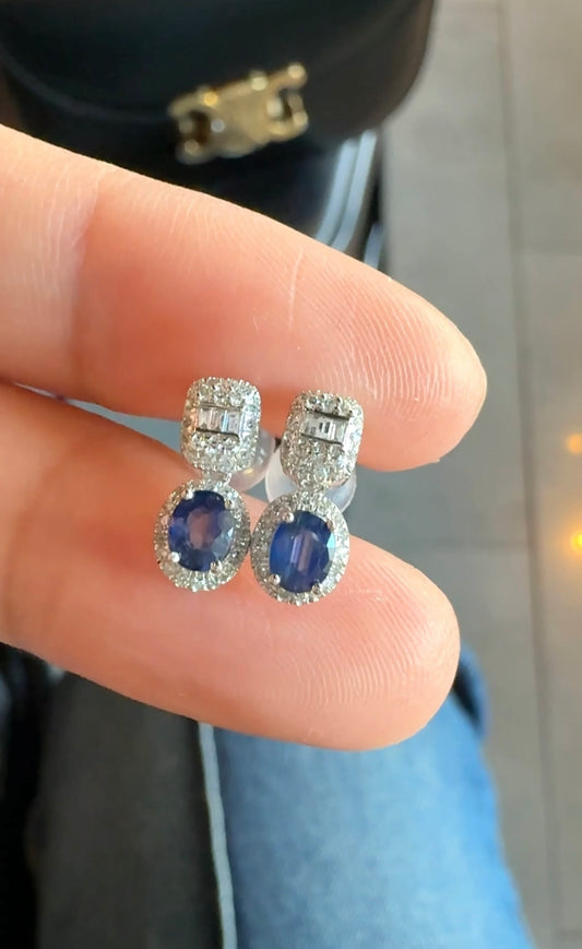 RINA Blue Sapphire Earrings