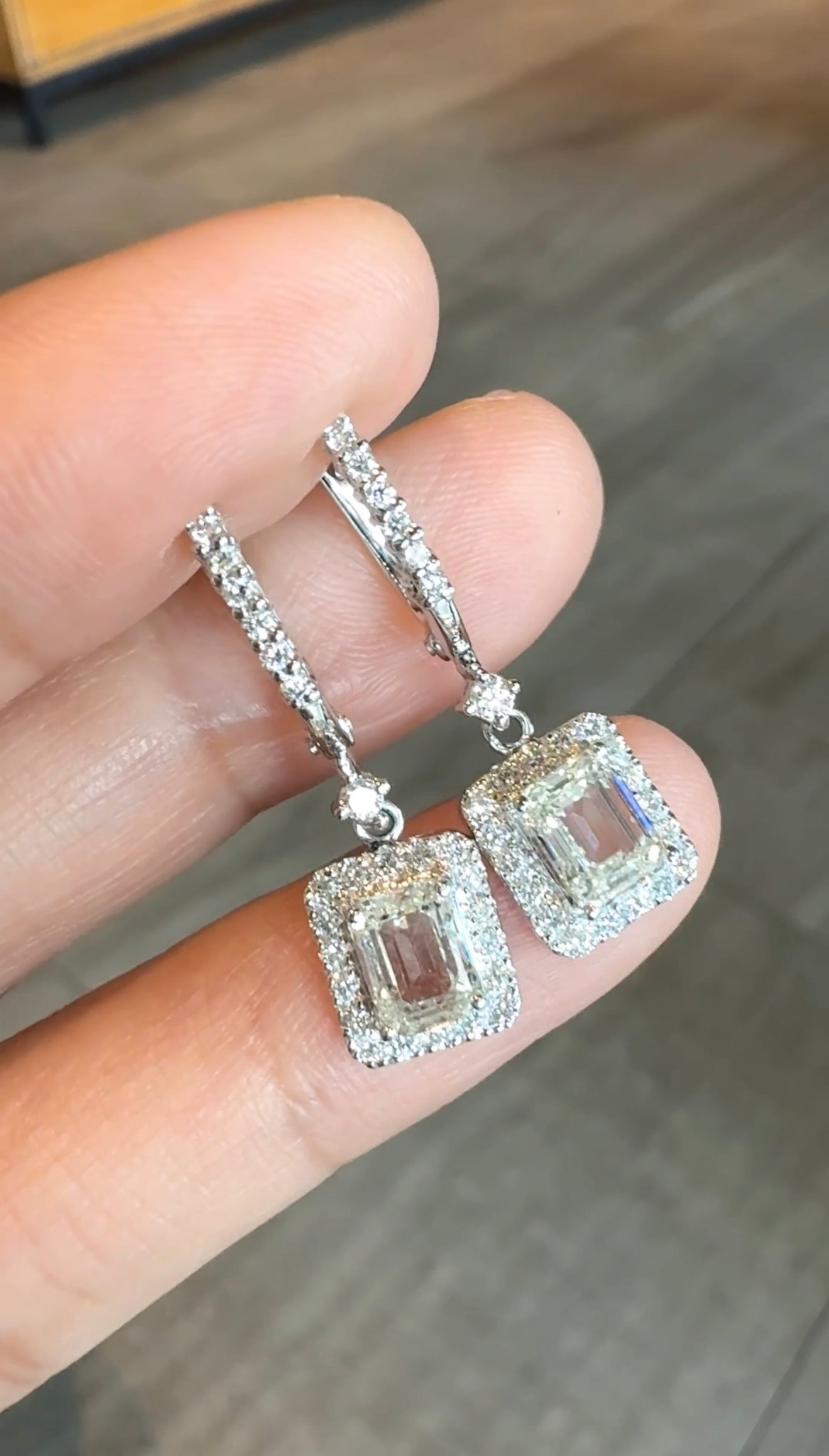Ema Dangling Earrings GIA