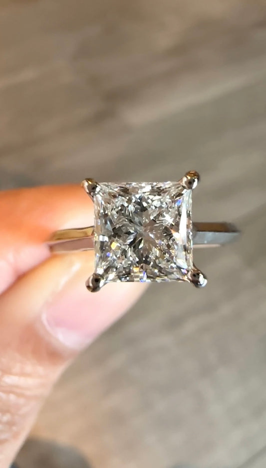 GENEVIEVE Princess Cut Ring