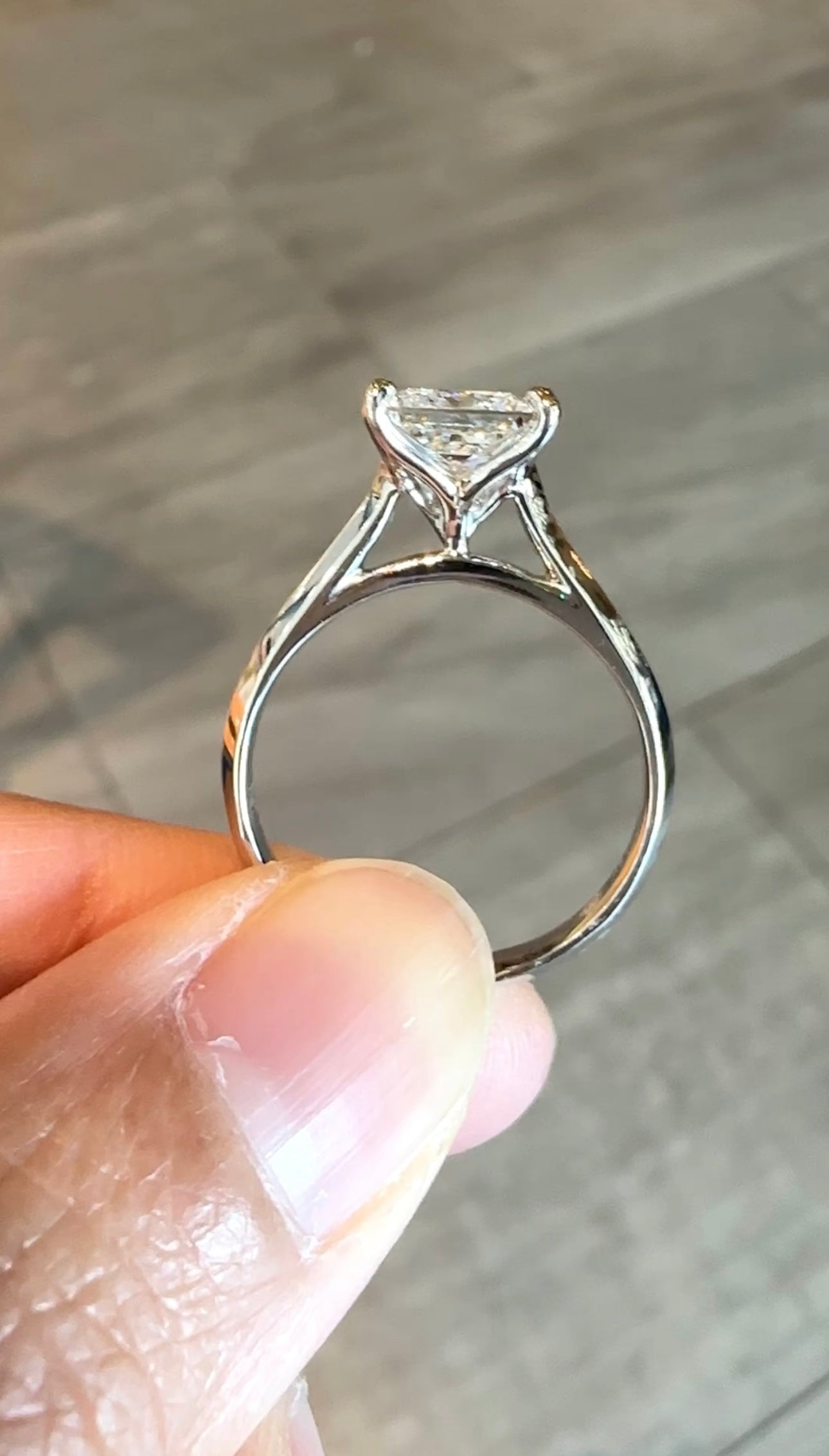 GENEVIEVE Princess Cut Ring