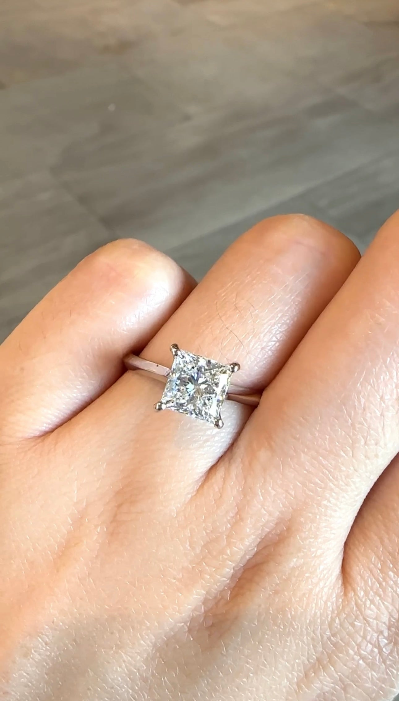GENEVIEVE Princess Cut Ring